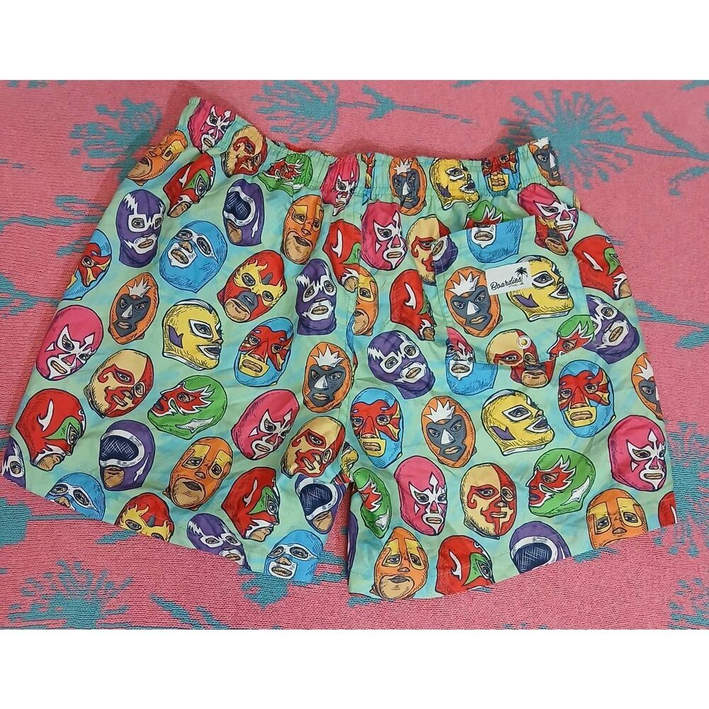 Boardies mens medium multi color swim trunks board shorts ski mask spruce green - Picture 10 of 10